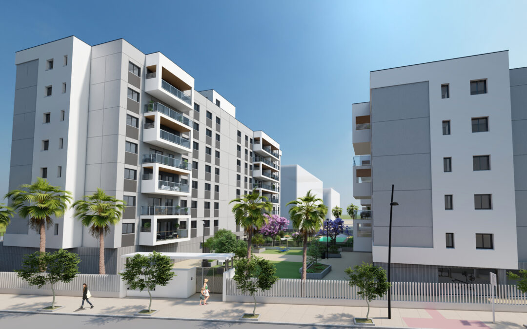 LOTOARQ gana el 1ª premio en concurso público, convocado por Almería XXI, para un edificio de 92 viviendas protegidas en Almería.